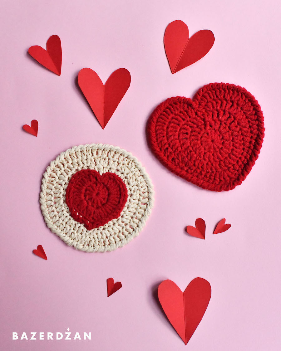 Handmade Coaster Heart by Bogda Rukotvorine x Bazerdzan