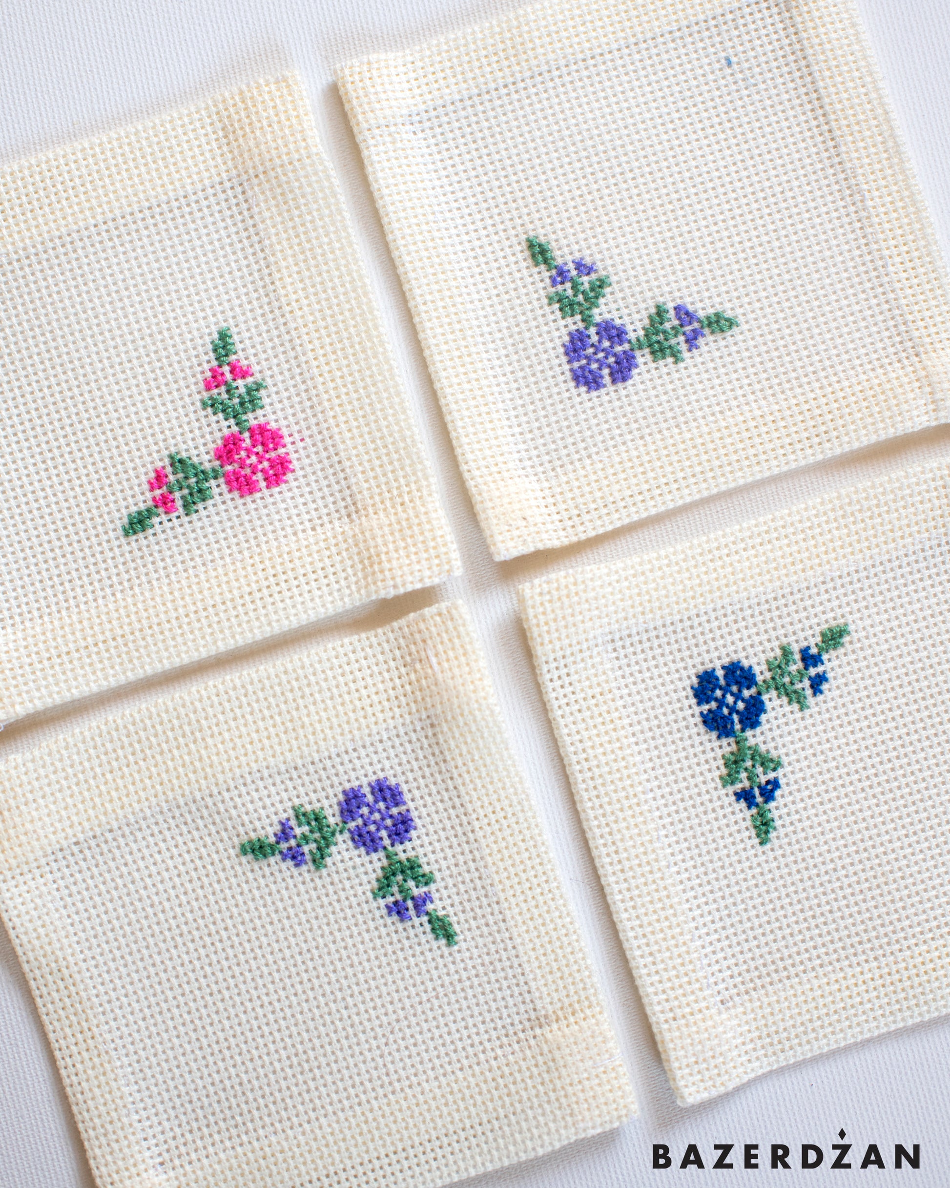 Embroidered Coasters by Grandma Dina - Bazerdzan