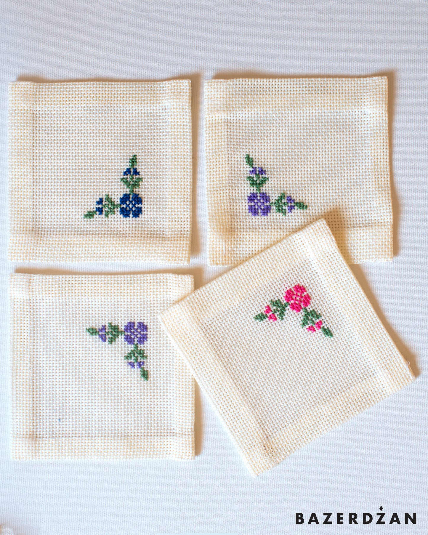 Embroidered Coasters by Grandma Dina - Bazerdzan