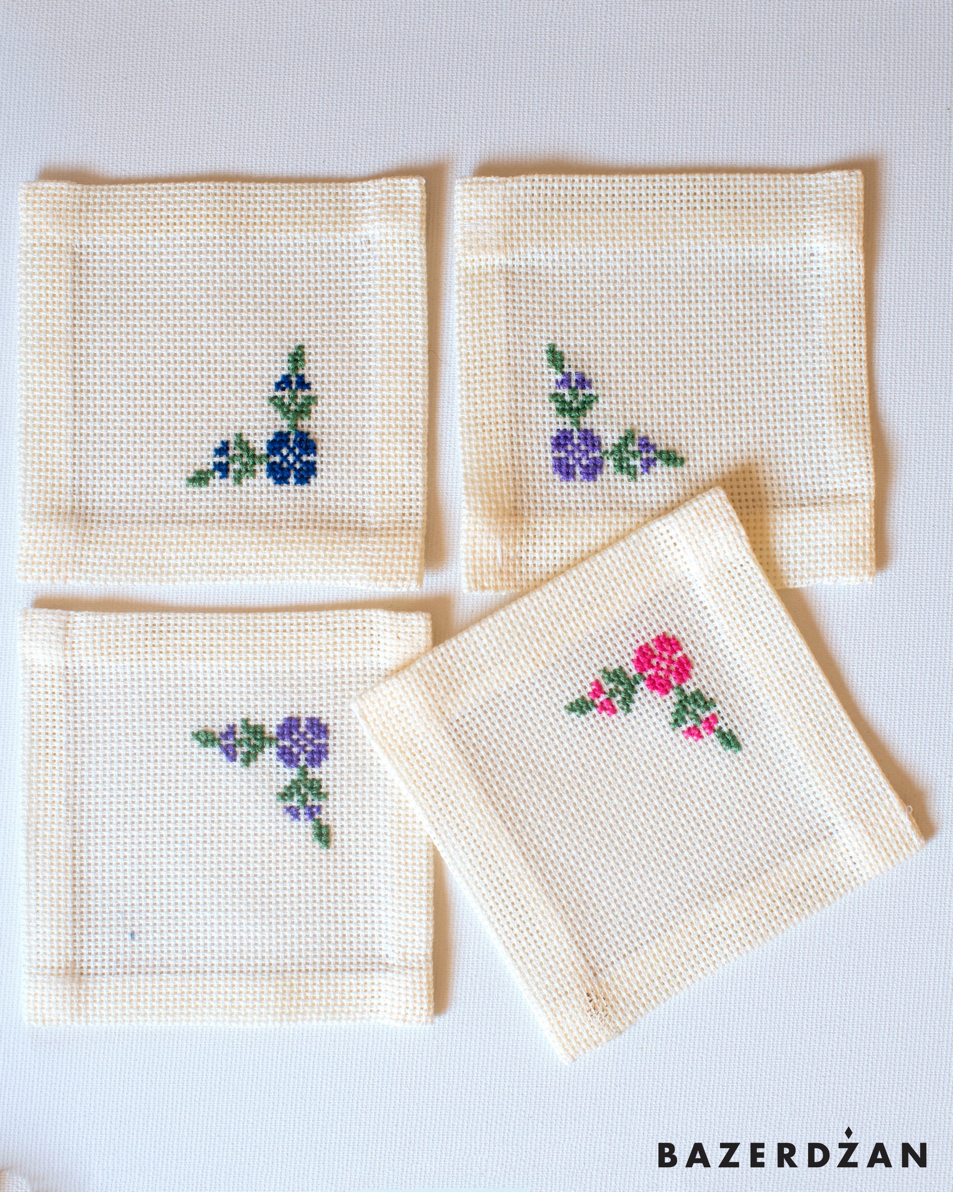 Embroidered Coasters by Grandma Dina - Bazerdzan