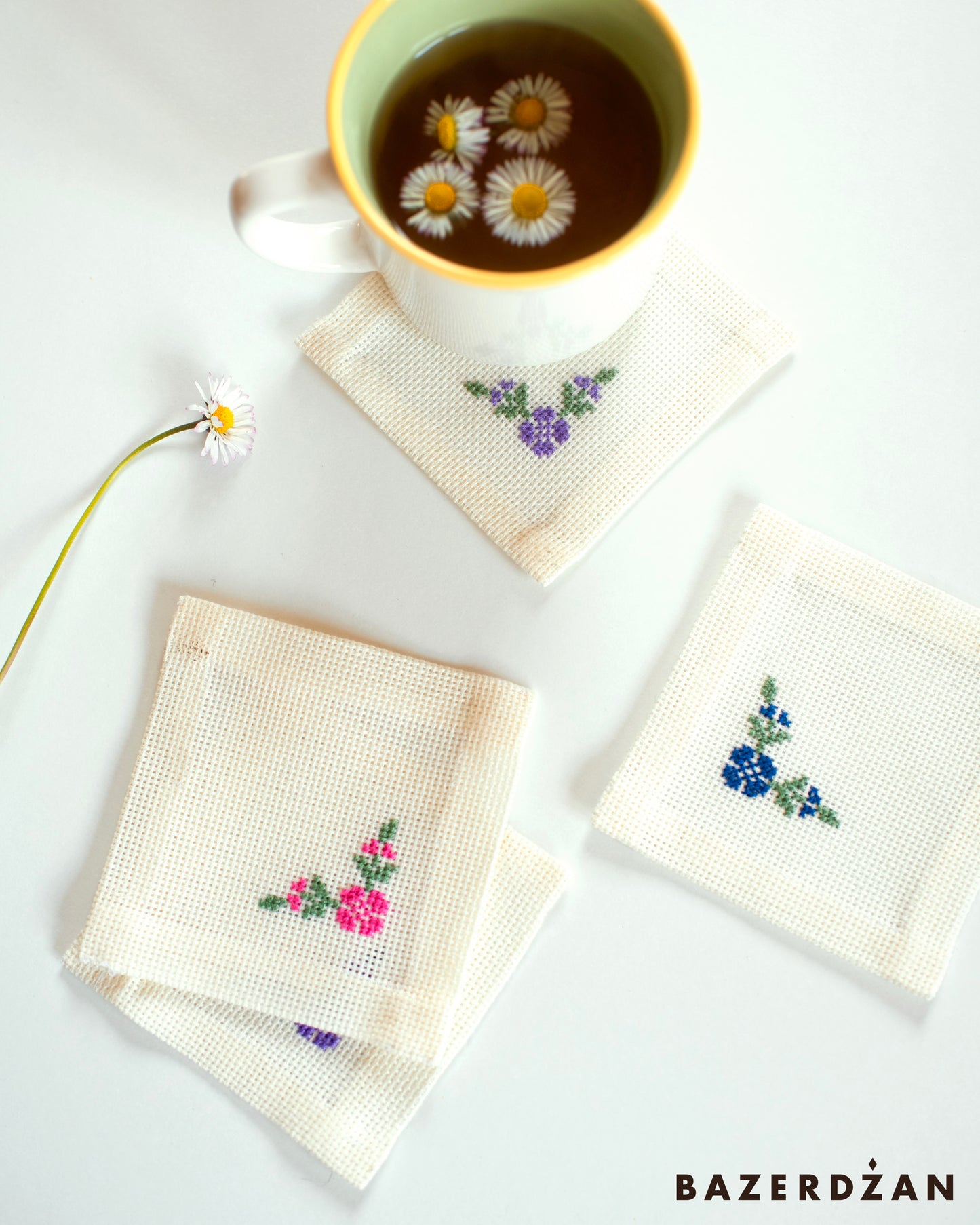 Embroidered Coasters by Grandma Dina - Bazerdzan