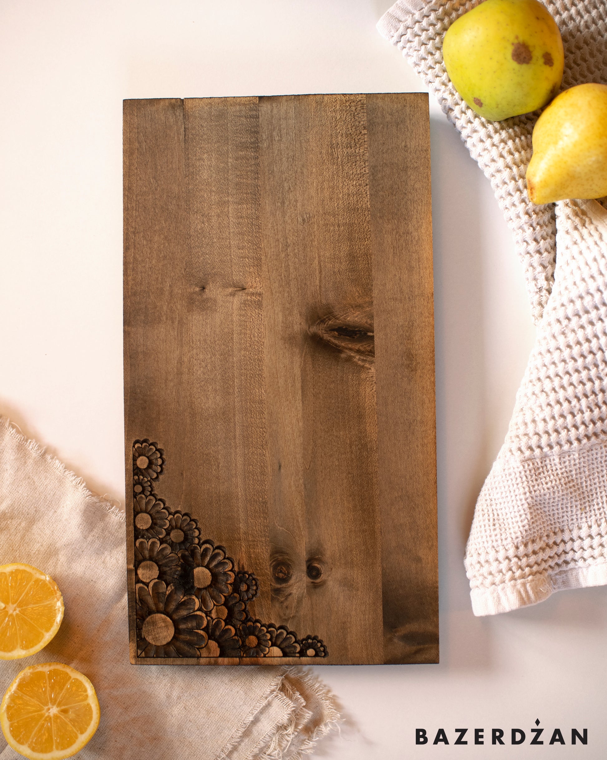 Hand Carved Wooden Board Cvat by Civilisation - Bazerdzan
