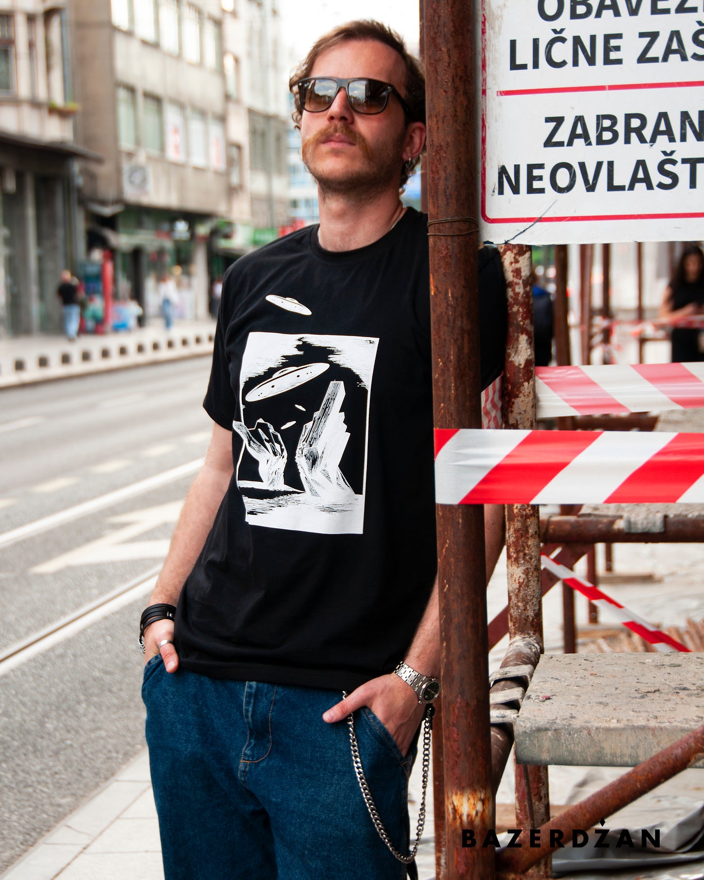 T-shirt Tjentište - Black by Bazerdzan Wear