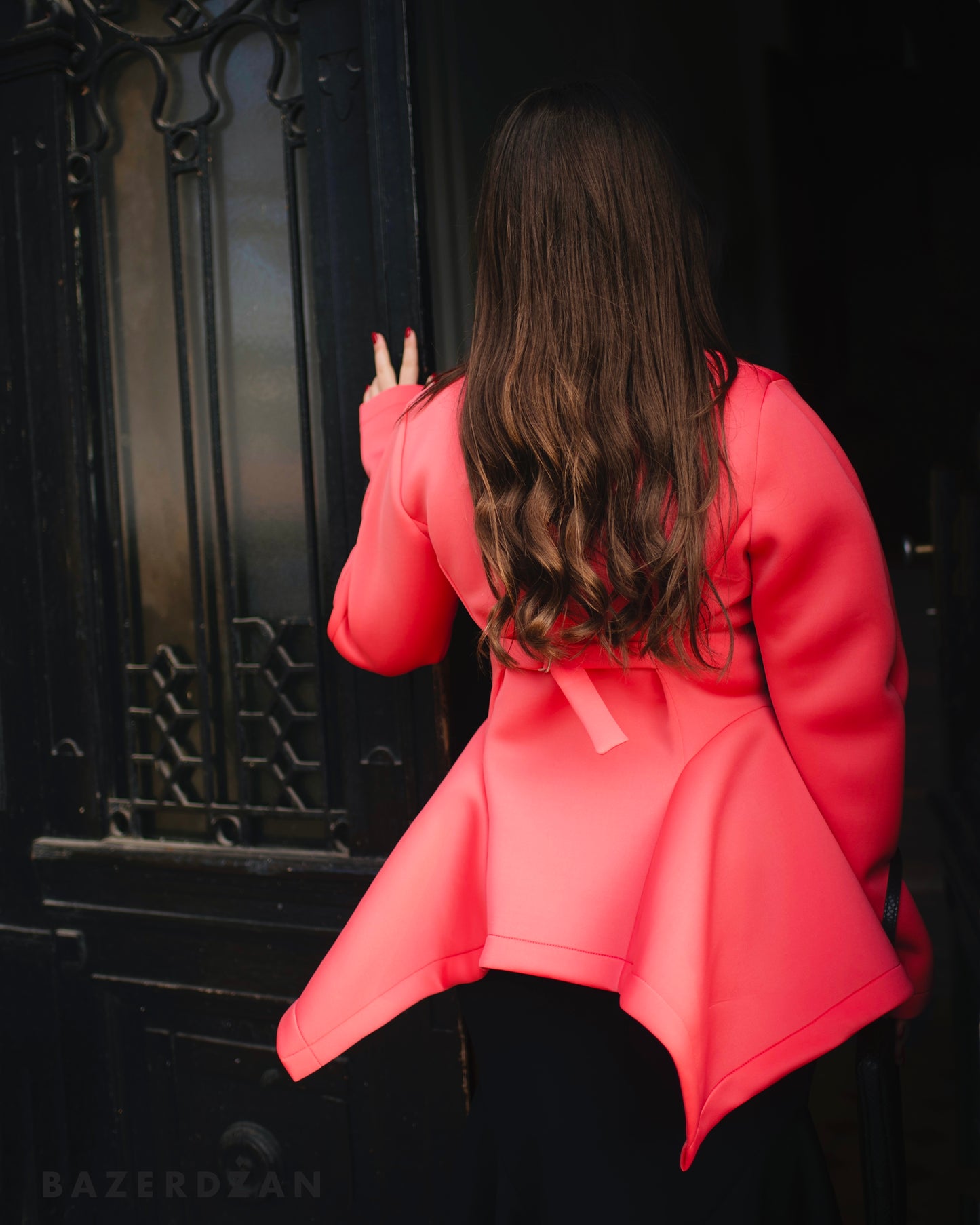 Vatra jacket in coral pink - Bazerdzan
