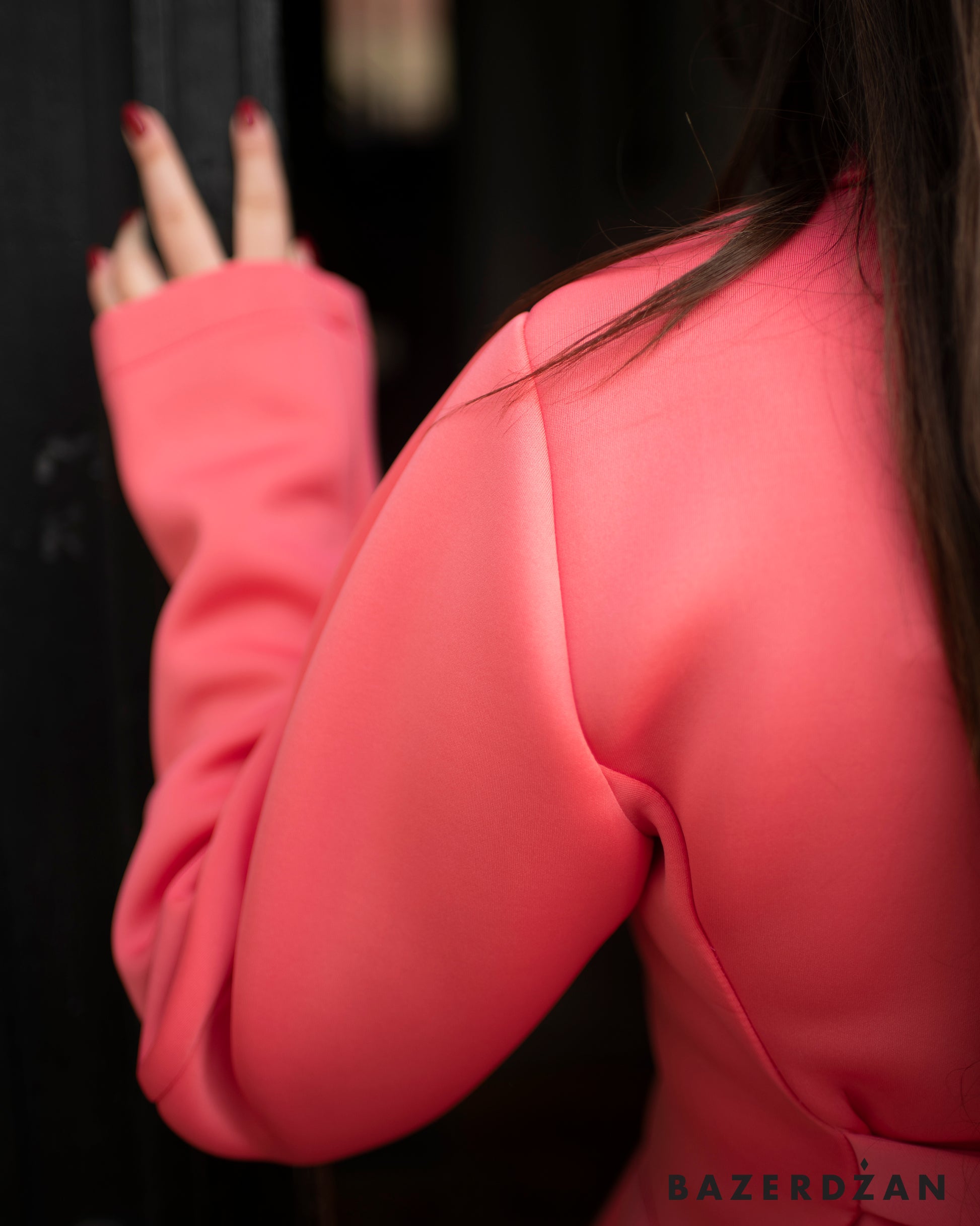 Vatra jacket in coral pink - Bazerdzan
