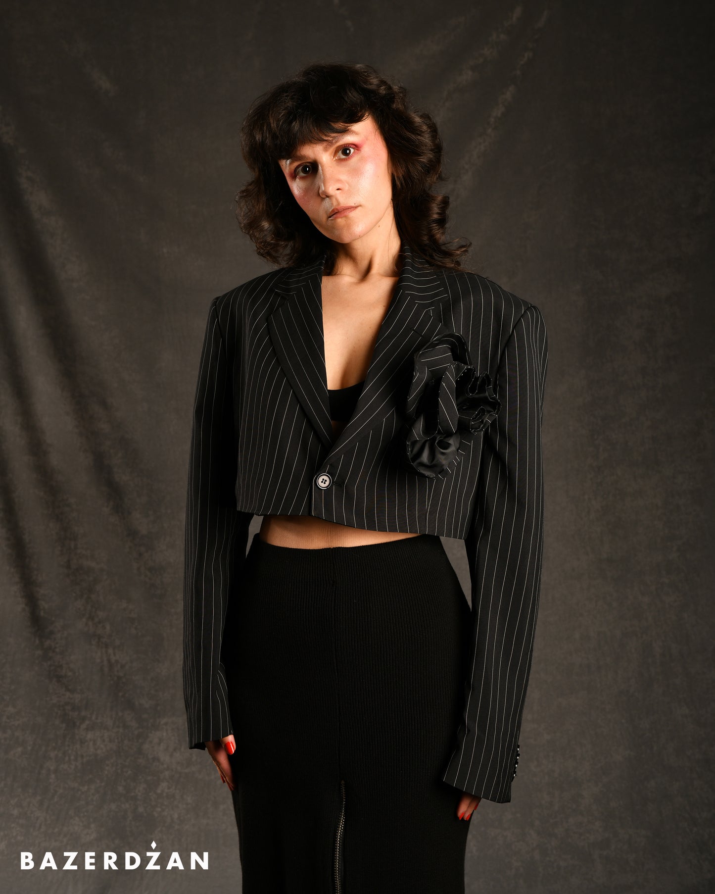 Thrift Flip Crop Blazer by Bazerdzan