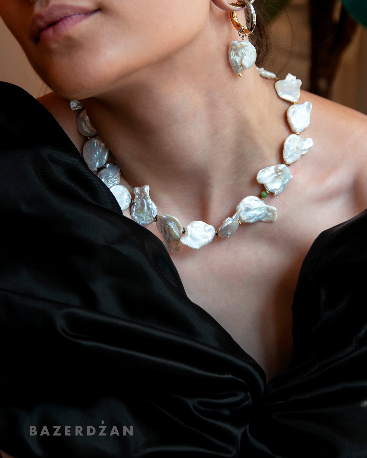 Keshi Pearl Necklace by Nayda Jewelry