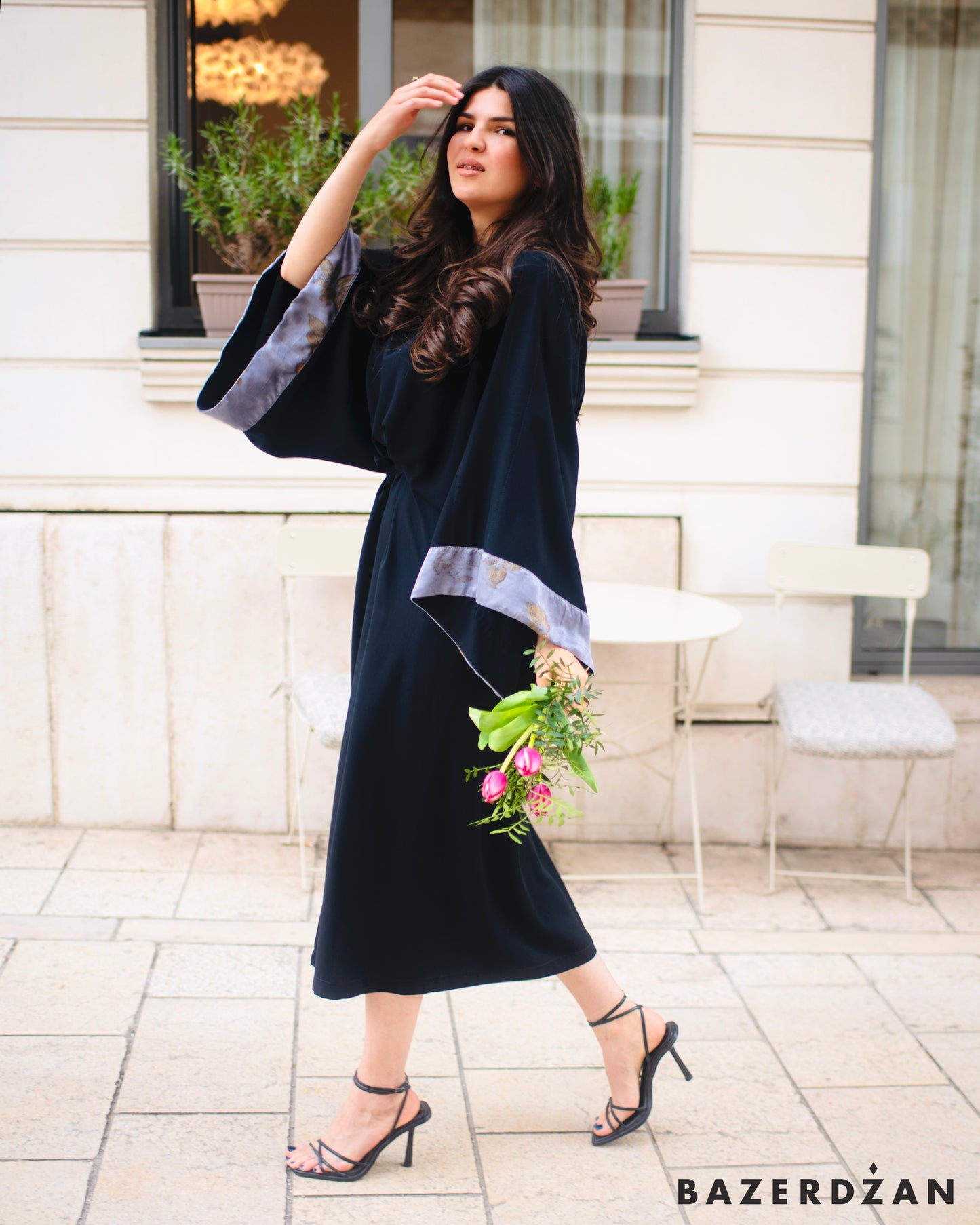 Black Flora Dress