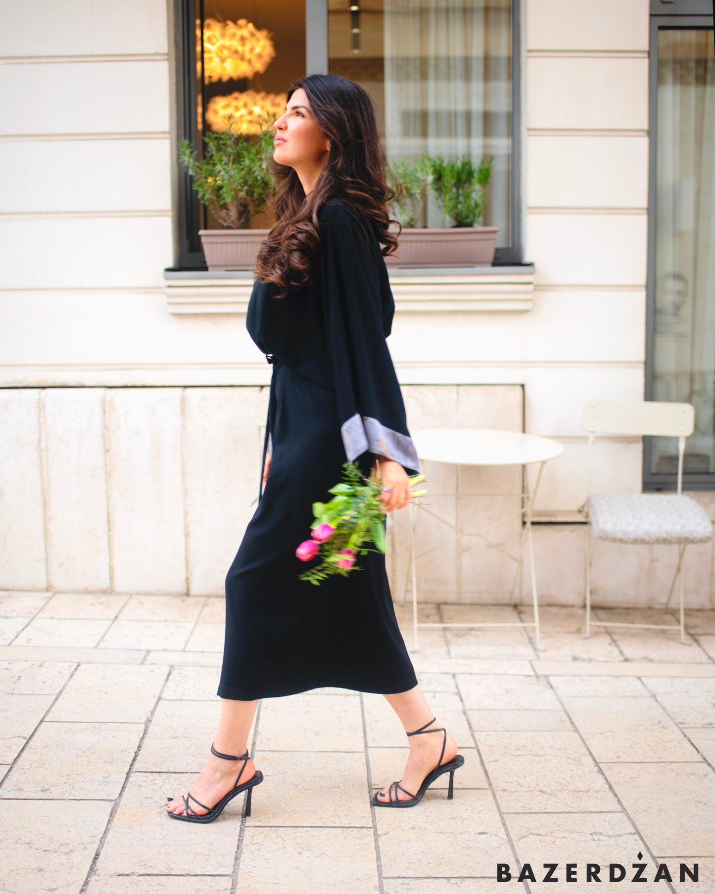 Black Flora Dress