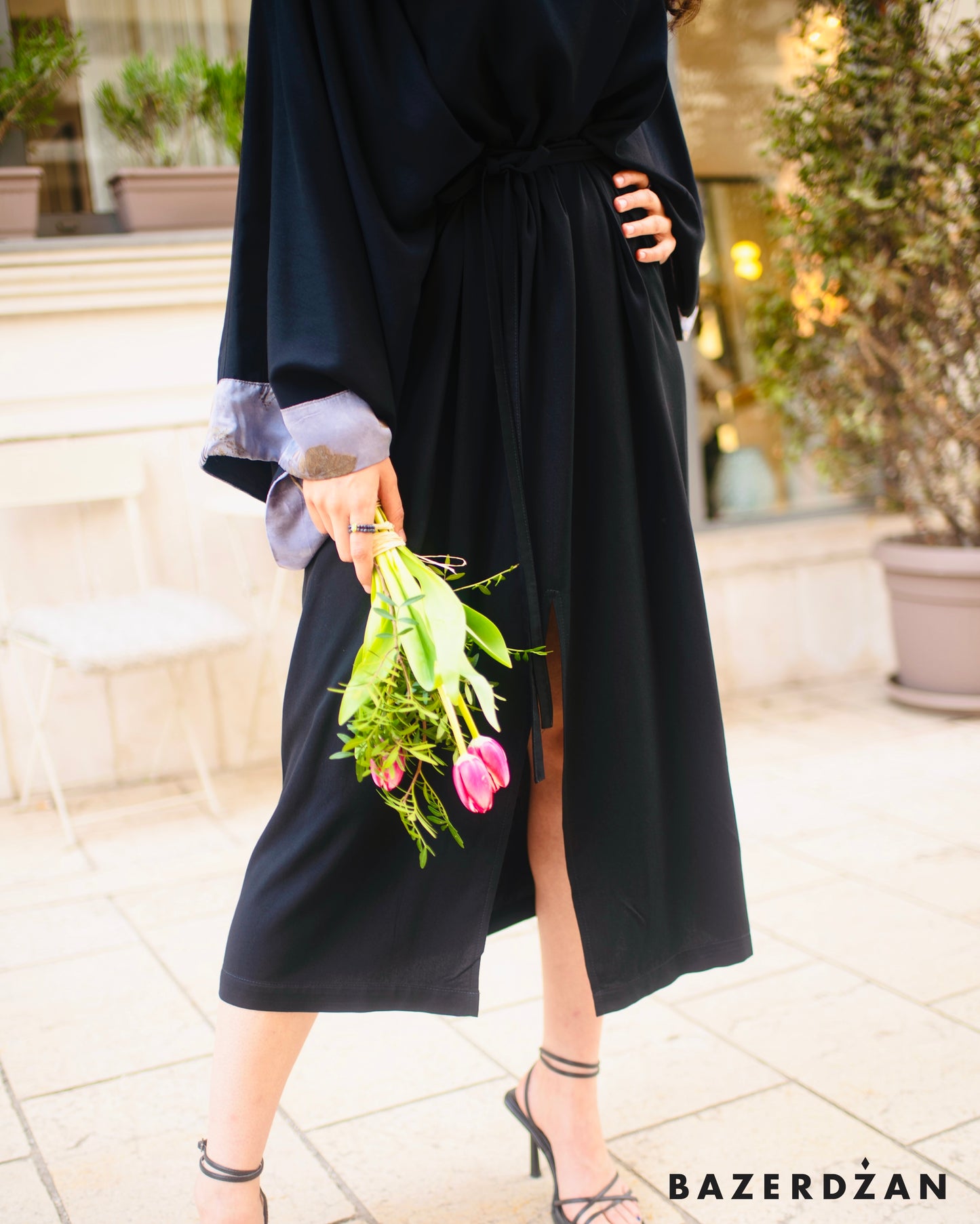 Black Flora Dress