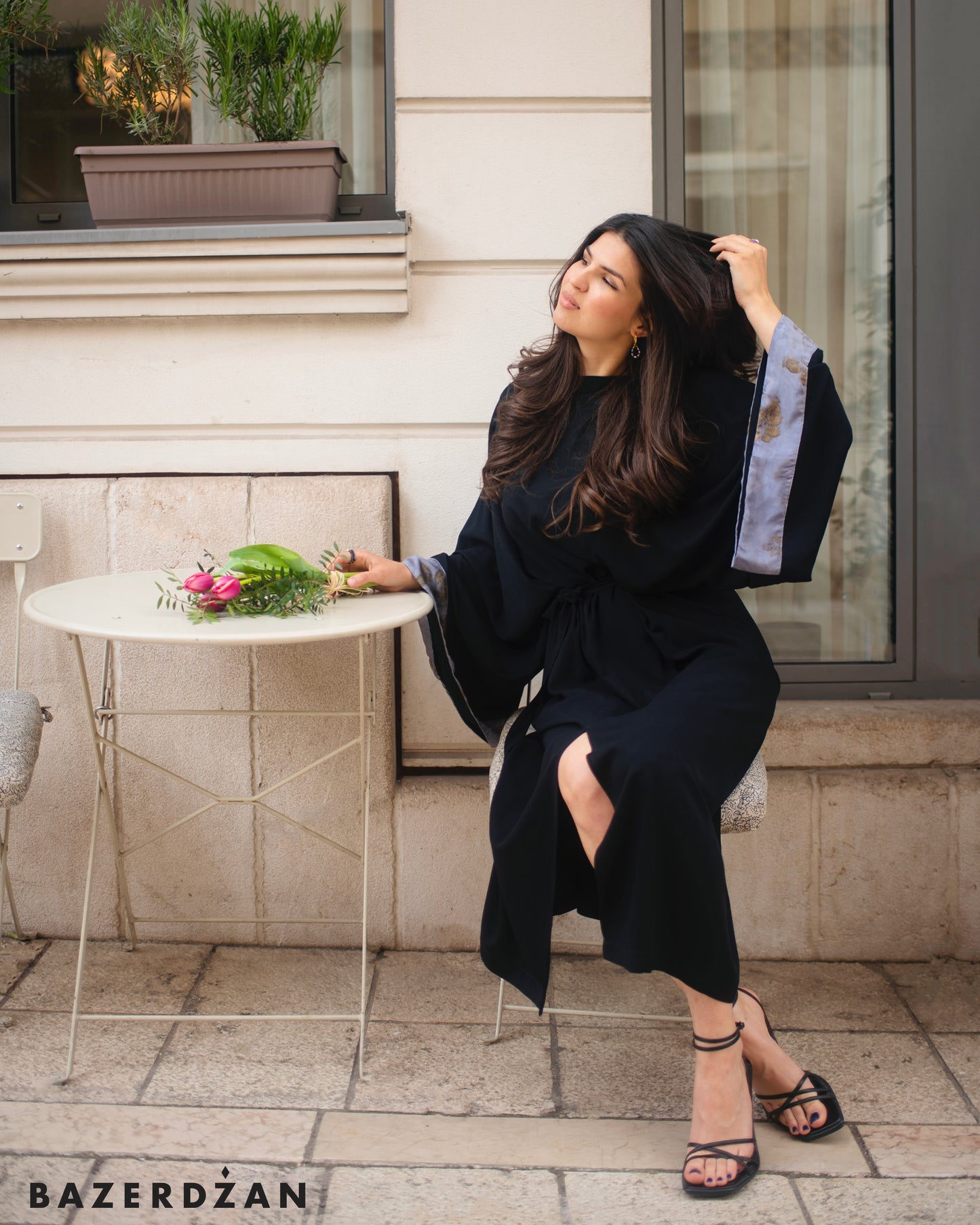 Black Flora Dress