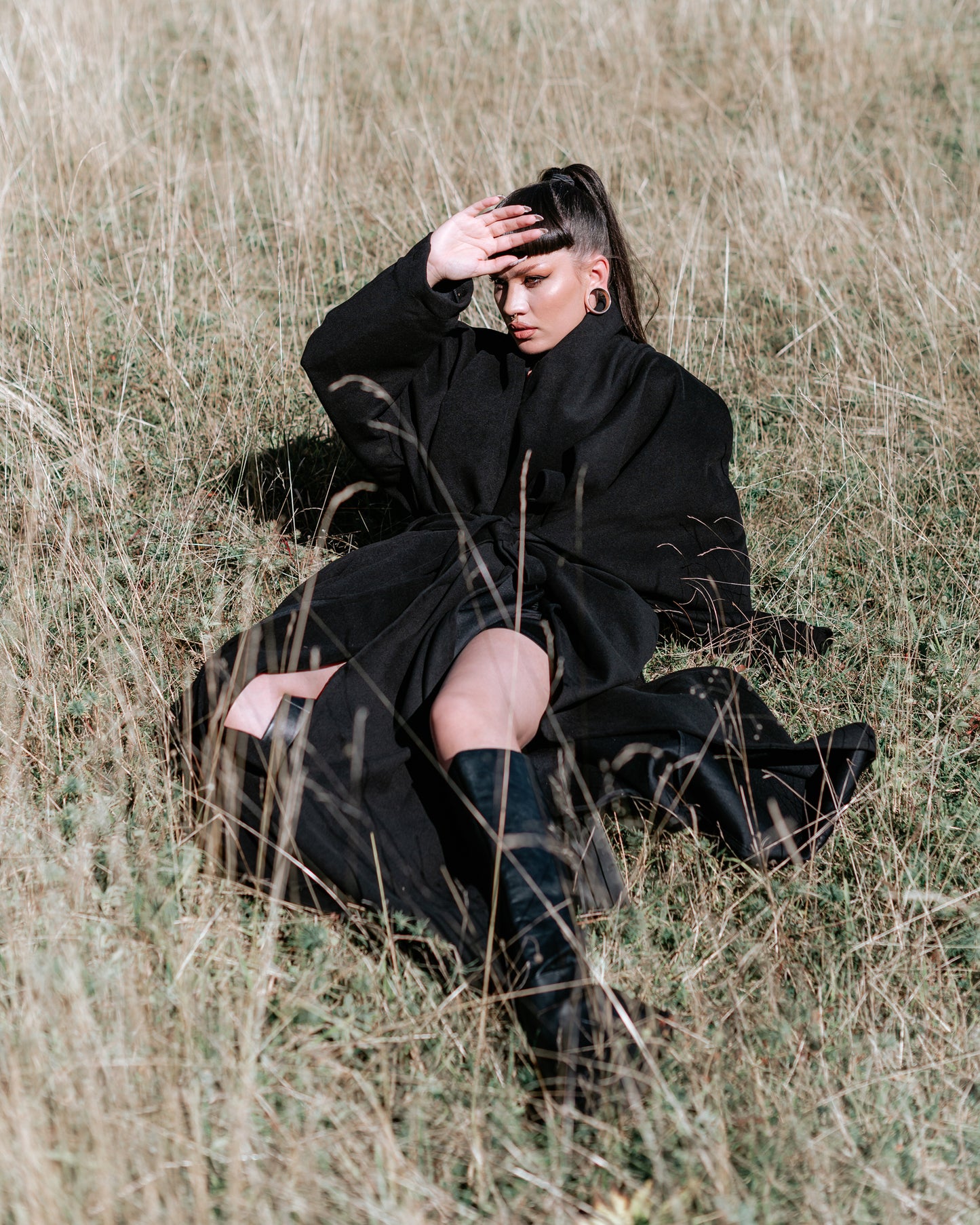 Cashmere Coat - Black