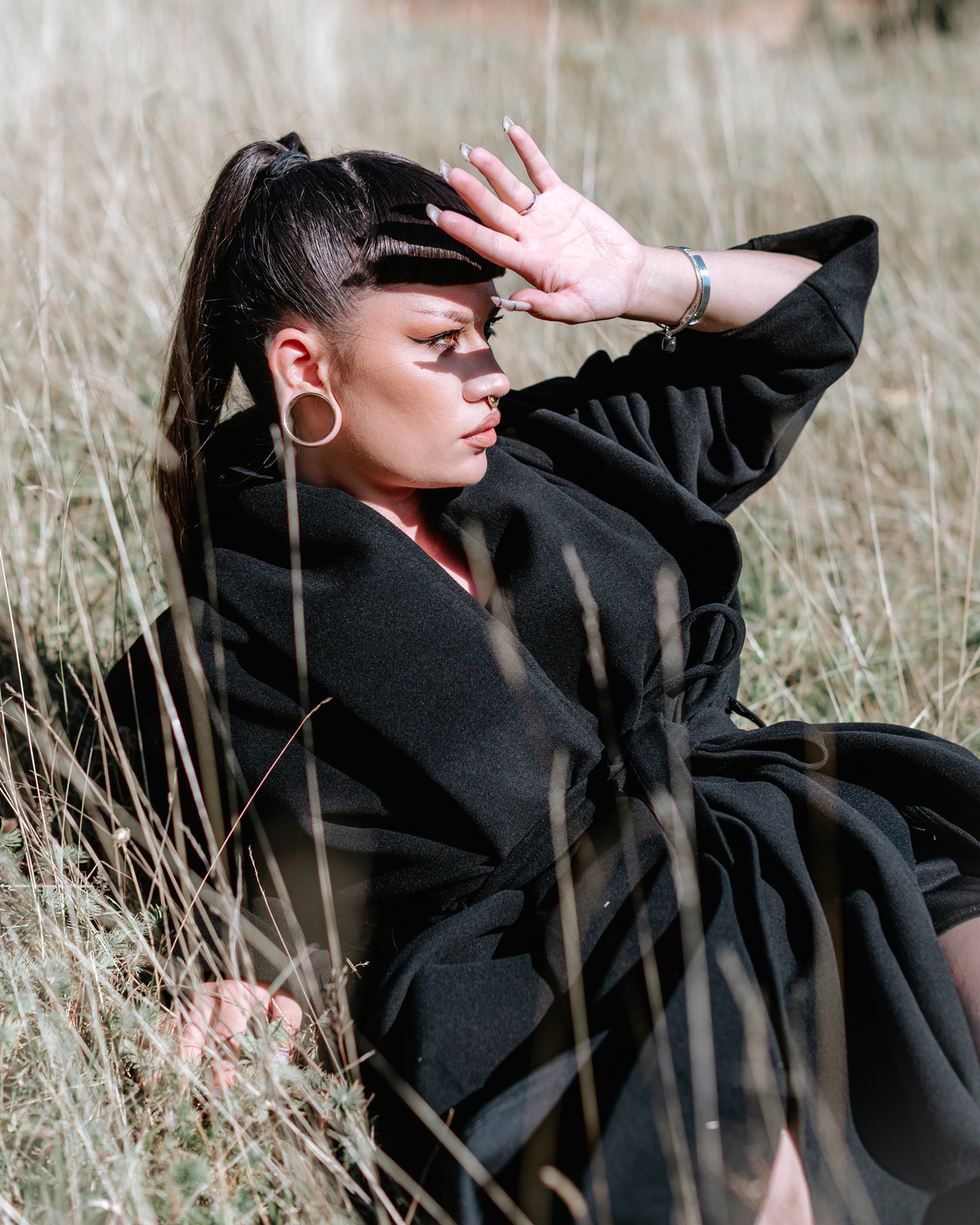 Cashmere Coat - Black