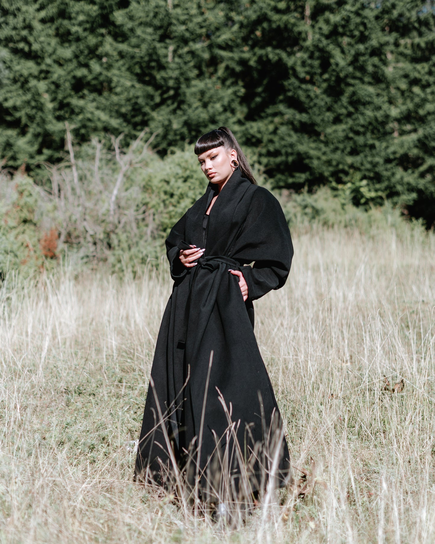 Cashmere Coat - Black