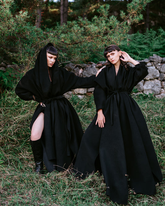 Cashmere Coat - Black