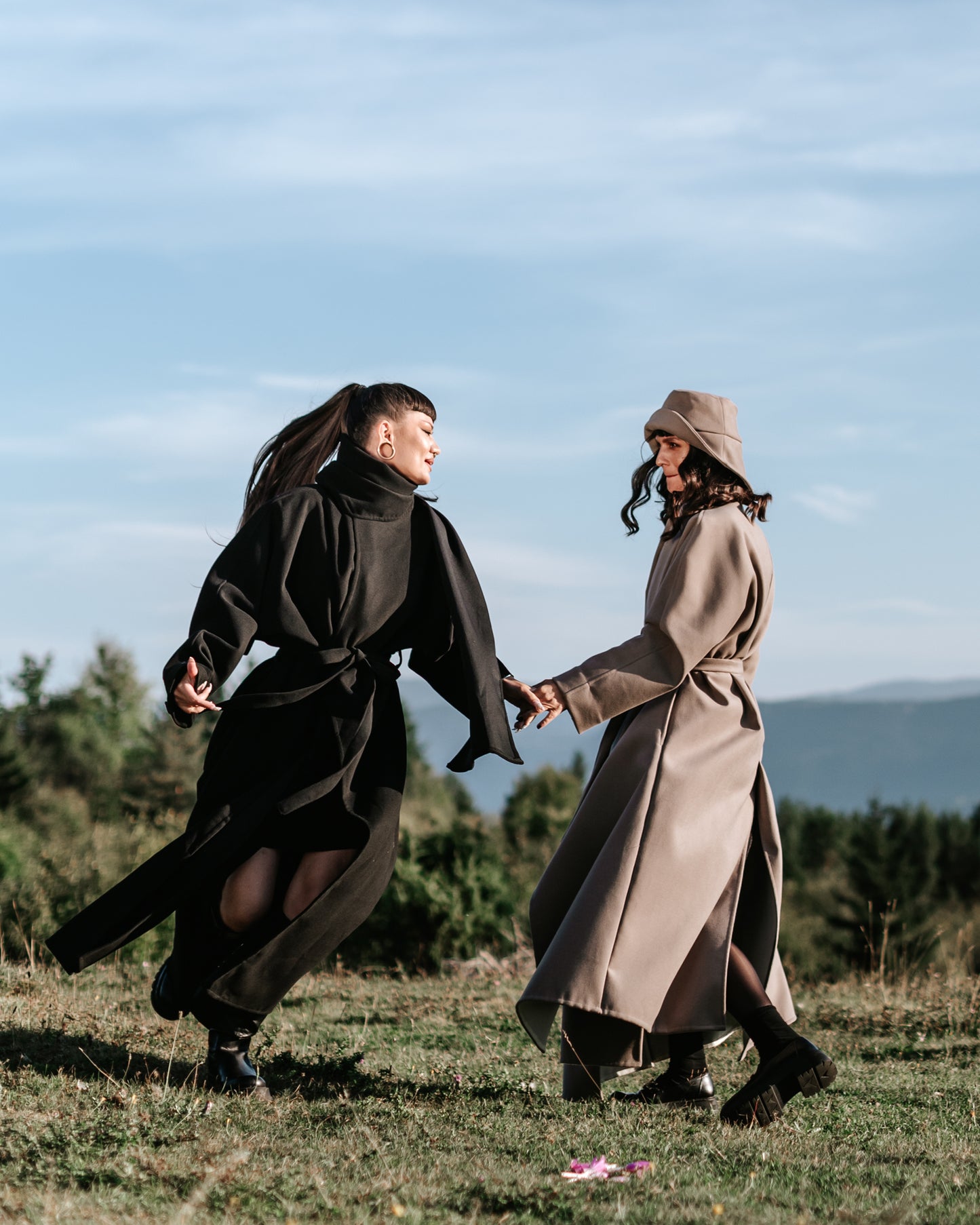 Cashmere Coat - Black