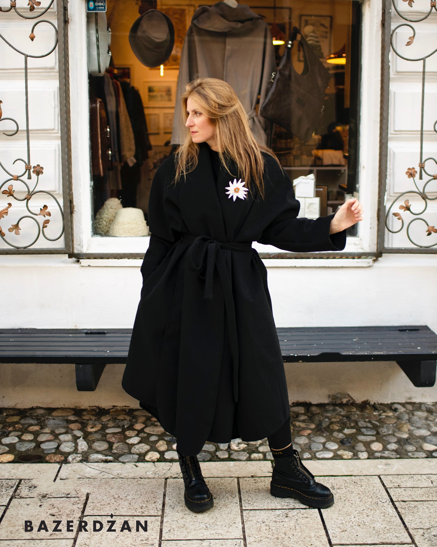 Cashmere Coat - Black