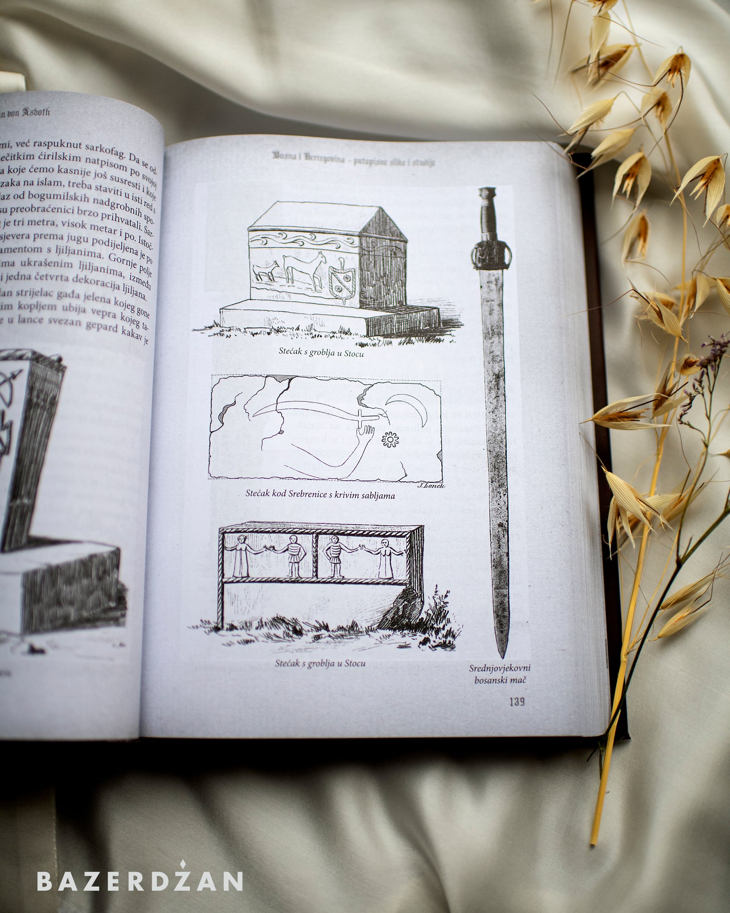 Book BIH Travel photos and studies 1888 year / Knjiga BiH, Putopisne slike i studije, Johann Von Asboth