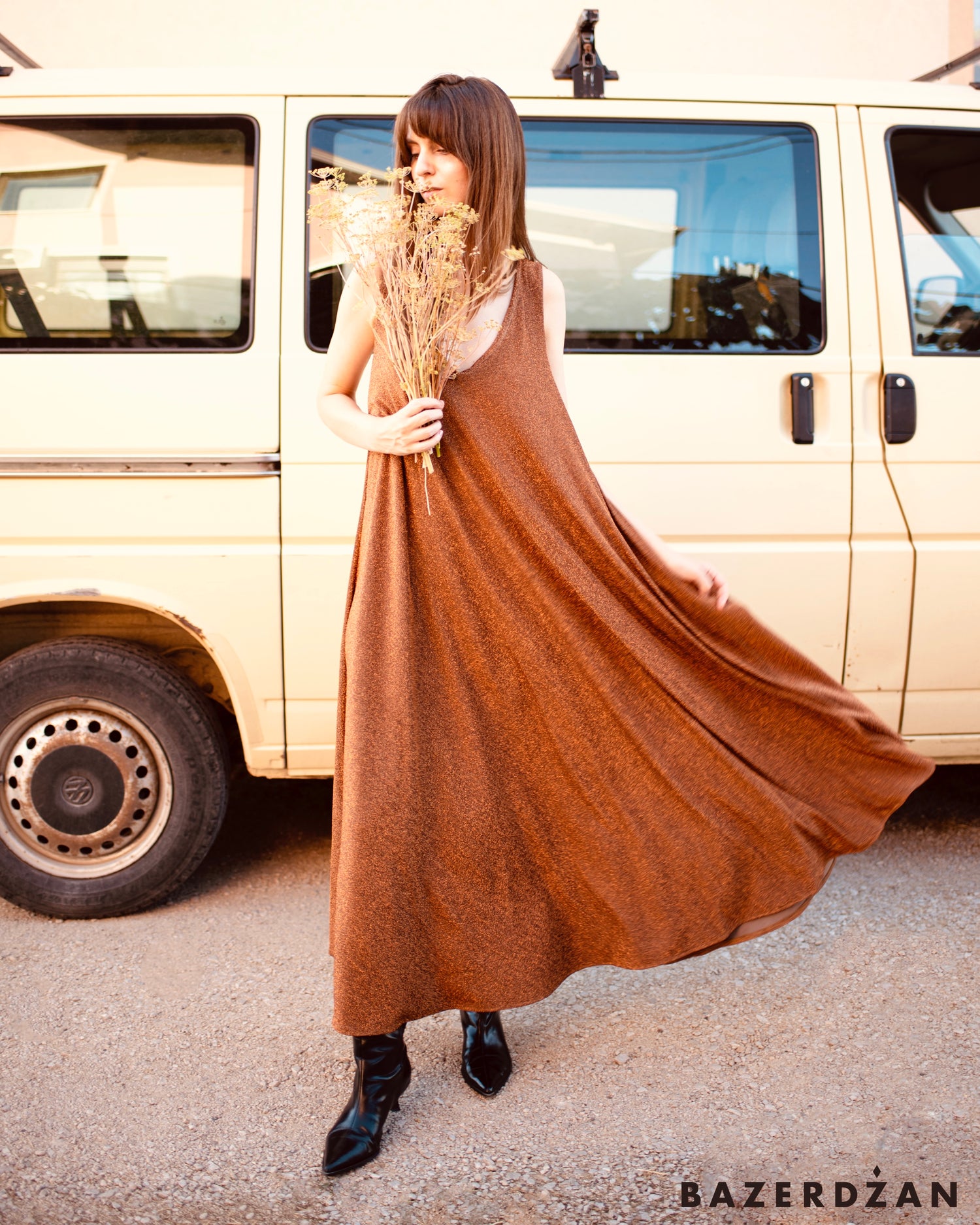Lumina Dress - Bronze - Bazerdzan