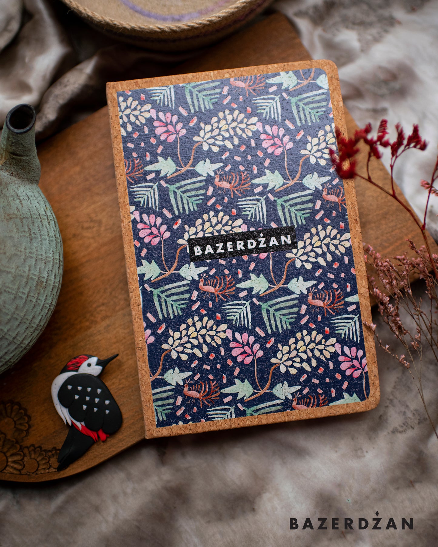 "Traditional Bosnian embroidery" Notebook (Cork)
