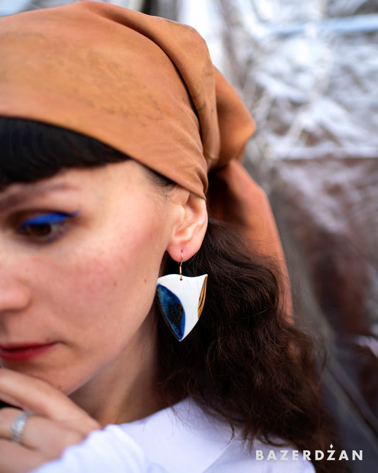 Elegant Ceramic Earrings - Bazerdzan