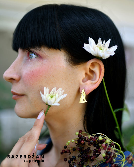 Earrings Wolf By Natasha Rubis