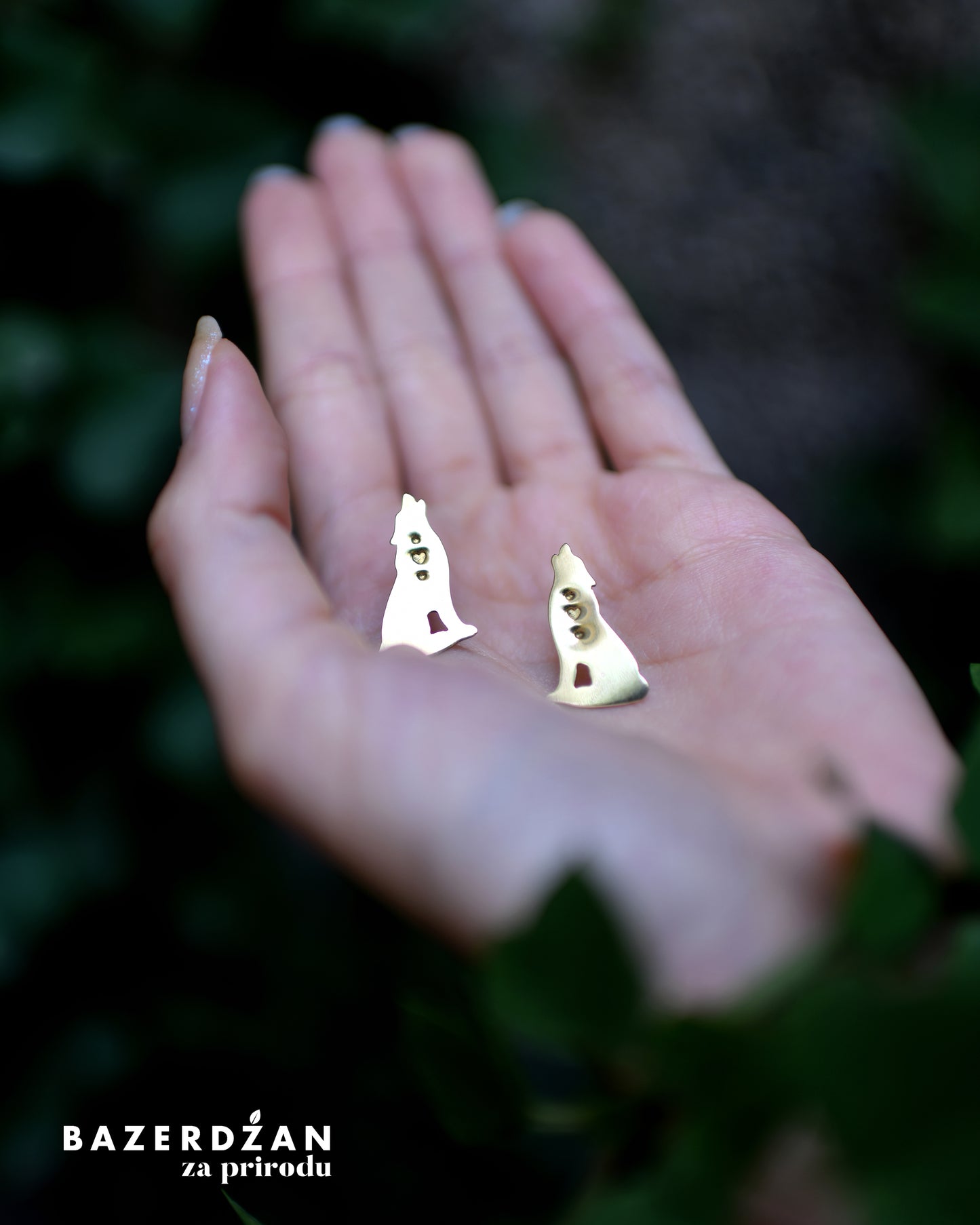 Earrings Wolf By Natasha Rubis