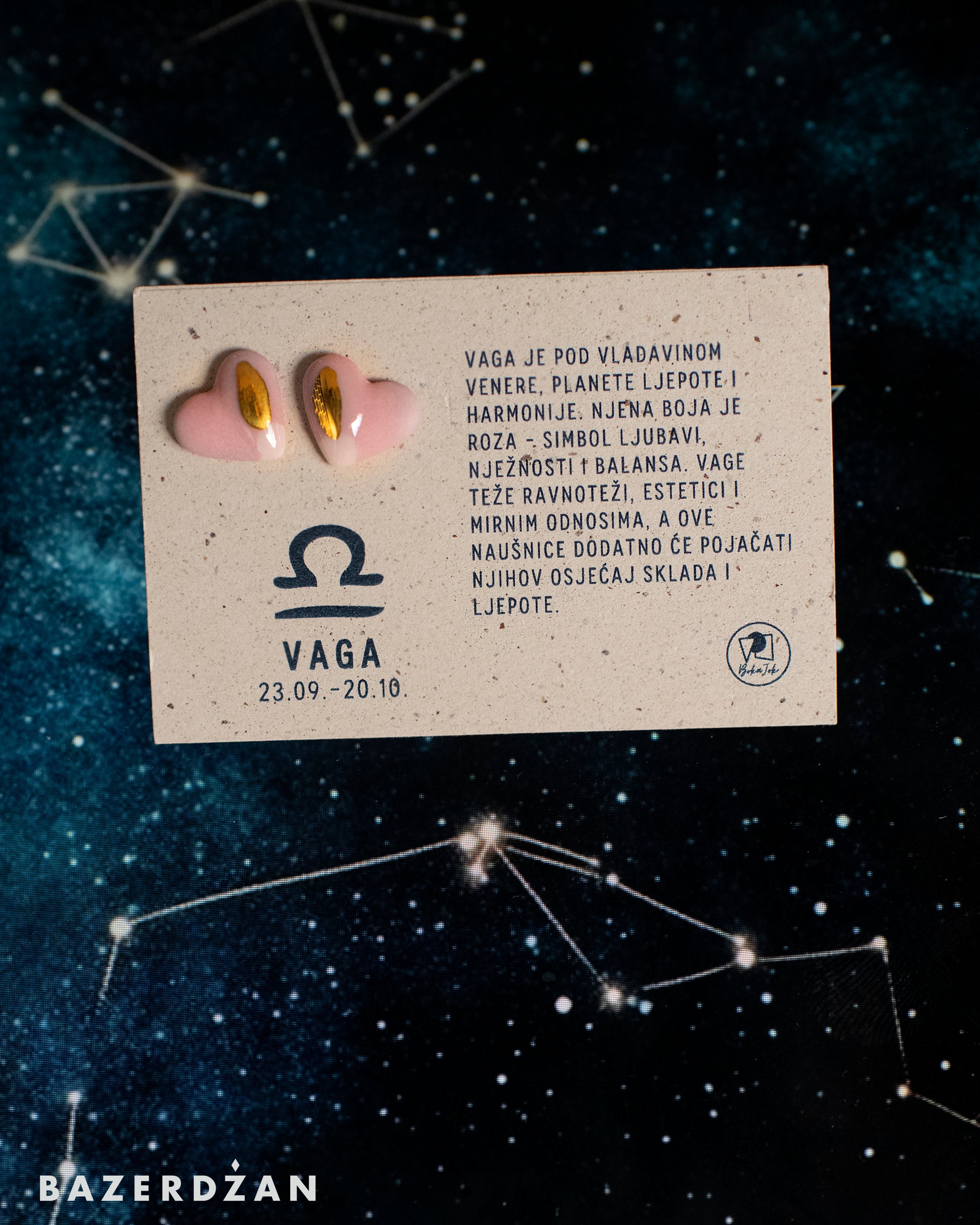 Zodiac Ceramic Earrings - Bazerdzan
