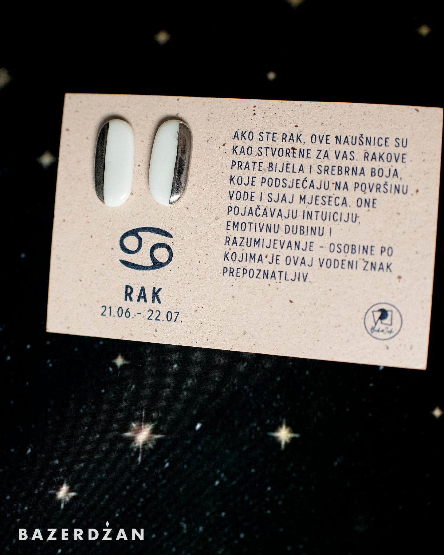Zodiac Ceramic Earrings - Bazerdzan