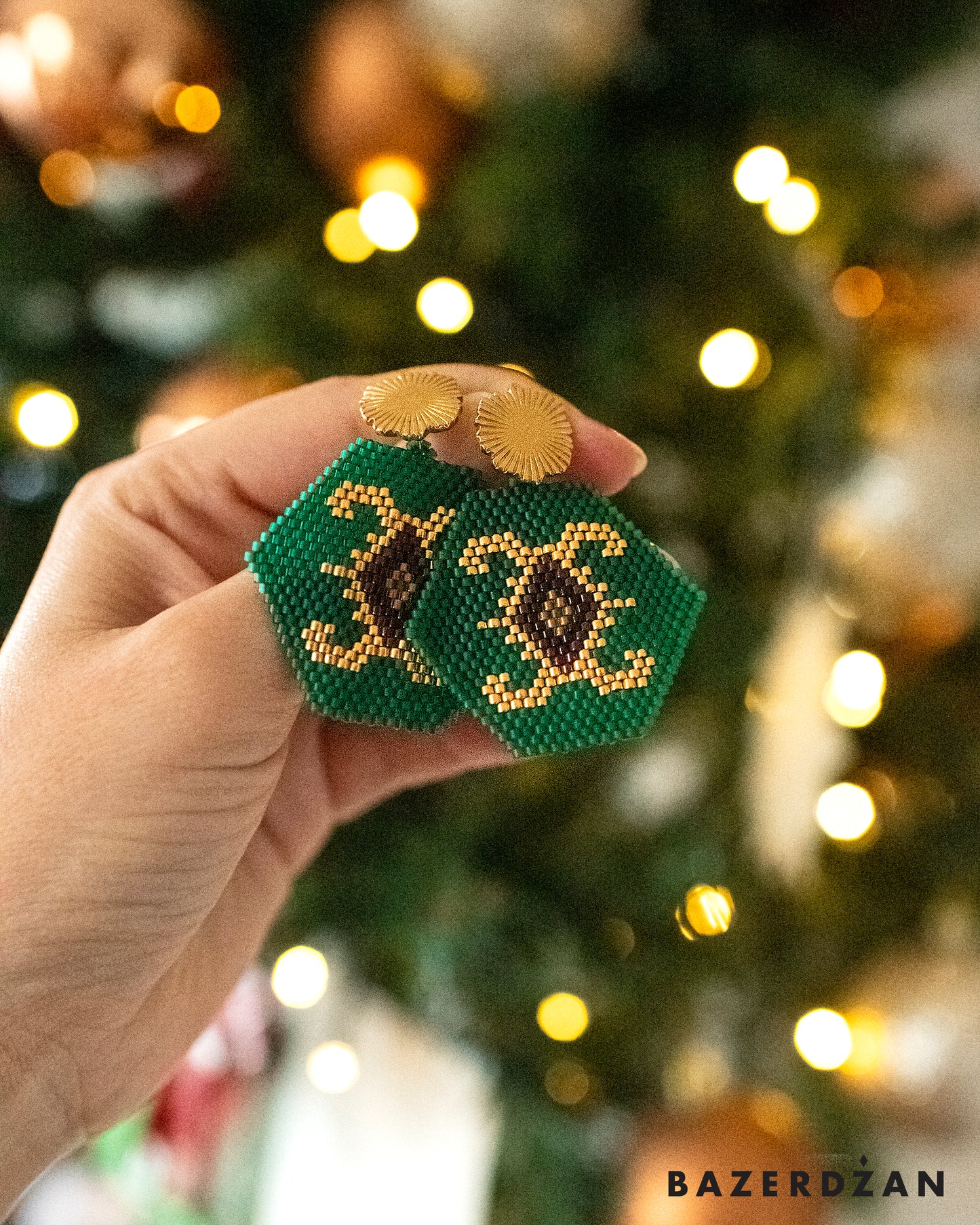 Bosnian kilim earrings