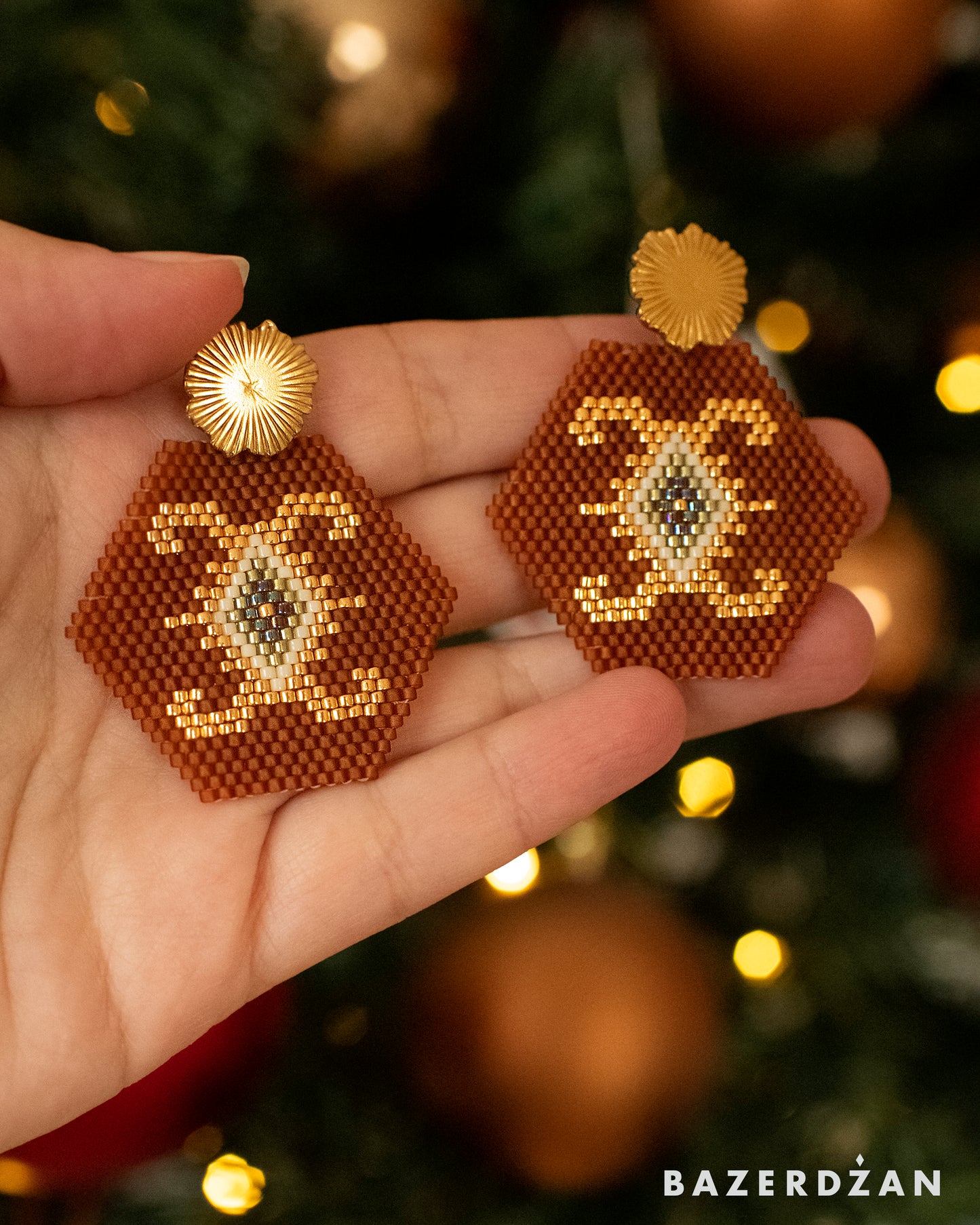 Bosnian kilim earrings