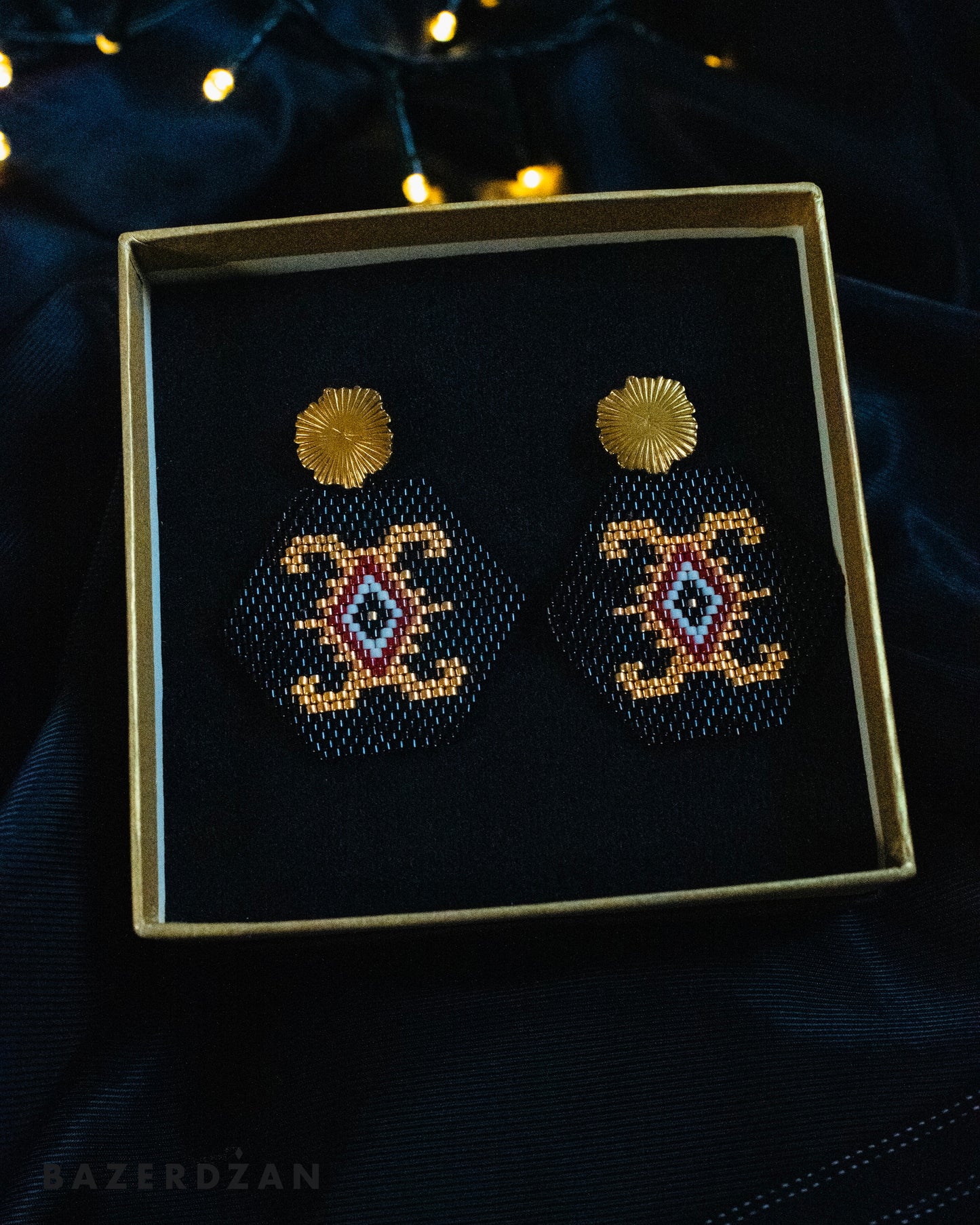 Bosnian kilim earrings