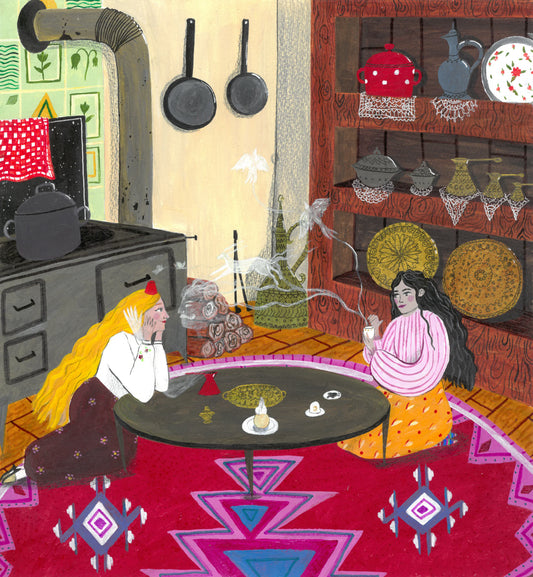 Illustration Gledanje u fildžan by Dalila Manso