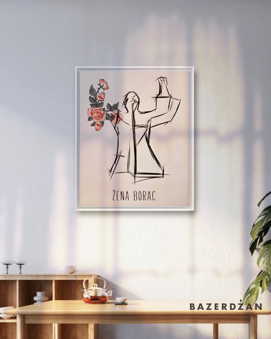 Poster Žena borac by Bazerdzan