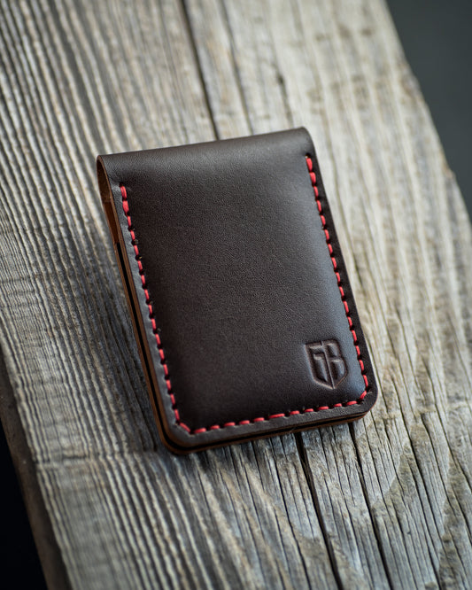 Leather Wallet - Dark Brown by Grubble