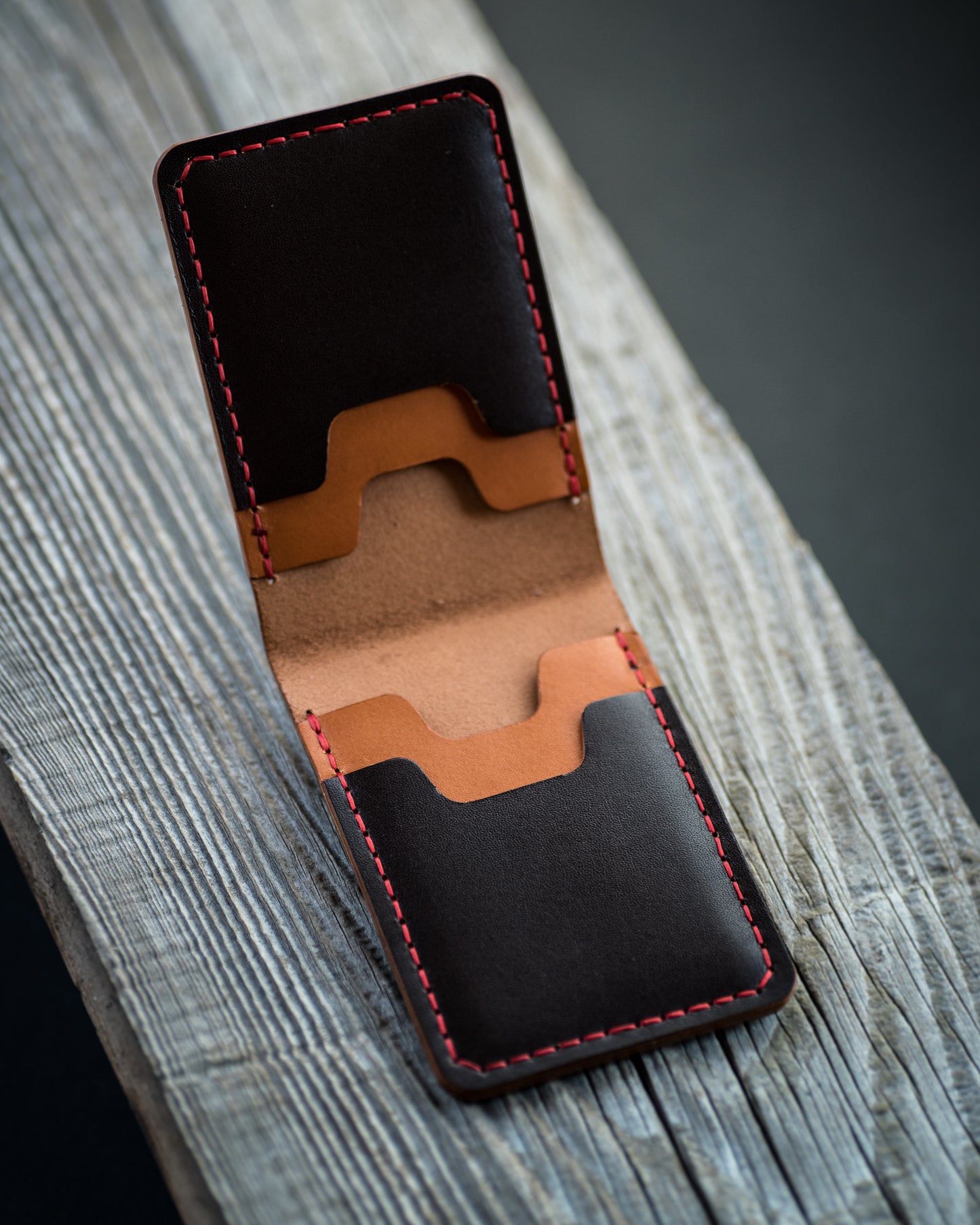 Leather Wallet - Dark Brown by Grubble