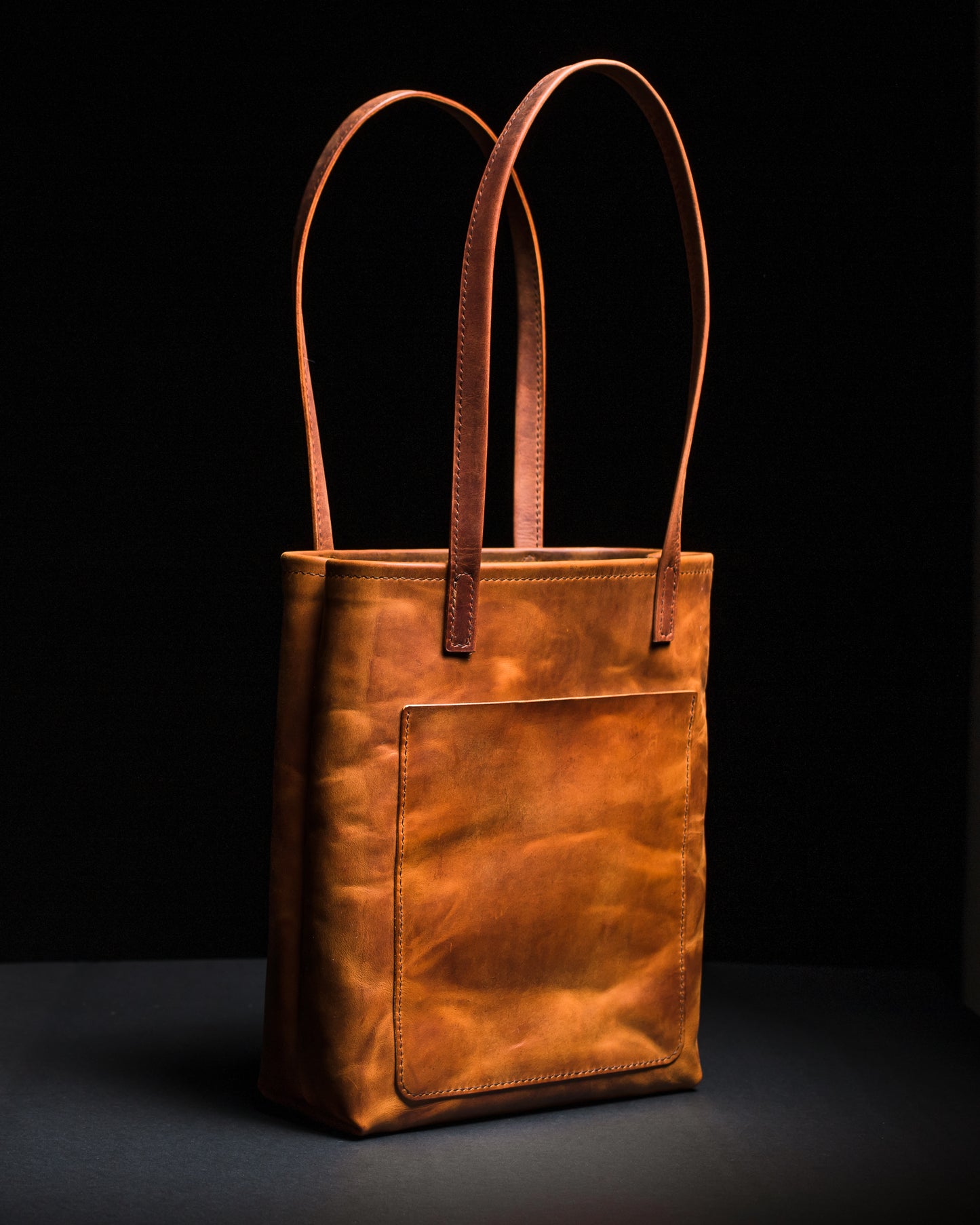 Unisex Leather Tote Bag by Grubble