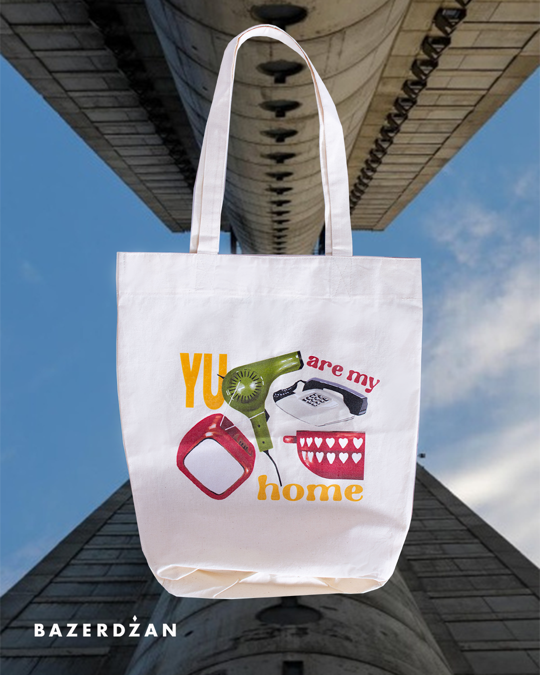 Tote Bag 'YU Are My Home' by Bazerdzan Wear