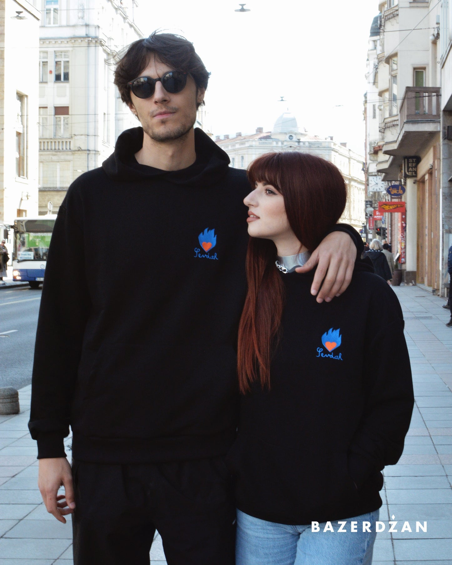 Unisex Hoodie Sevdah by Bazerdzan Wear