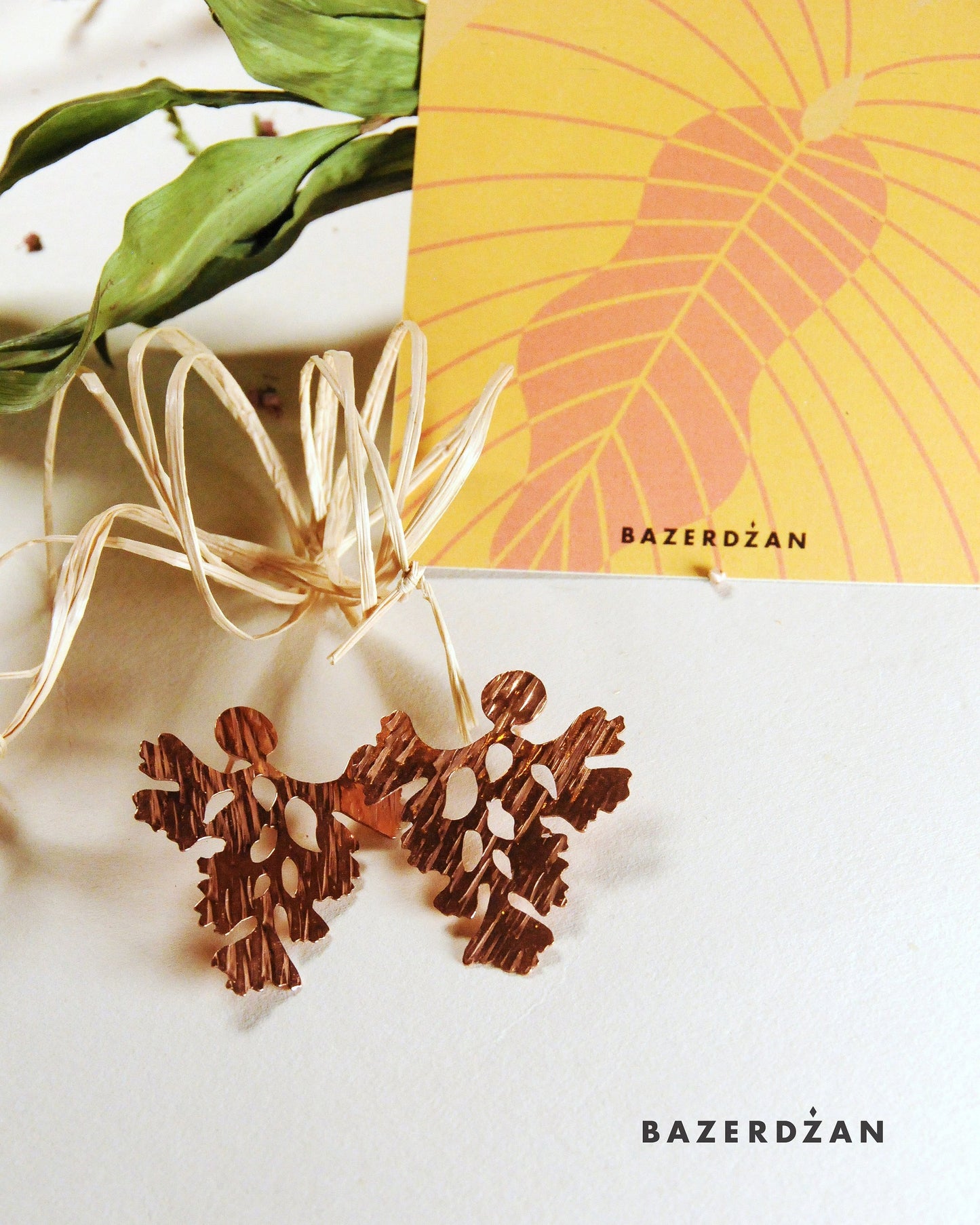 "Asplenium Lepidum" earrings by Natasha Rubis - Bazerdzan