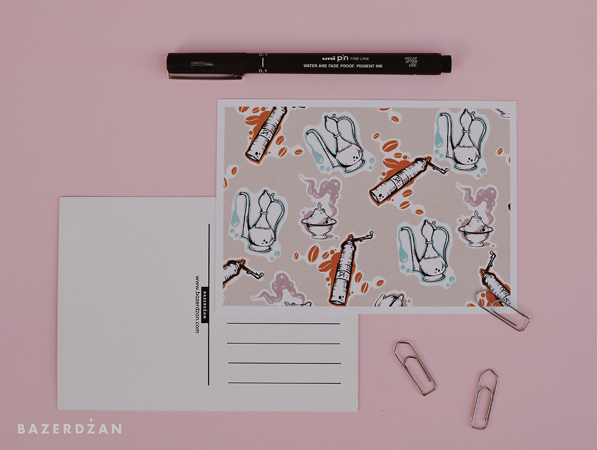 Bazerdzan Postcard, illustrated by Ina Čano / @ina_cano - Bazerdzan