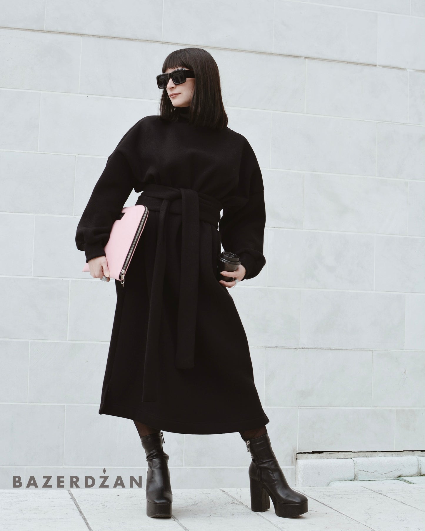 Long Turtleneck Dress by Bazerdzan Wear