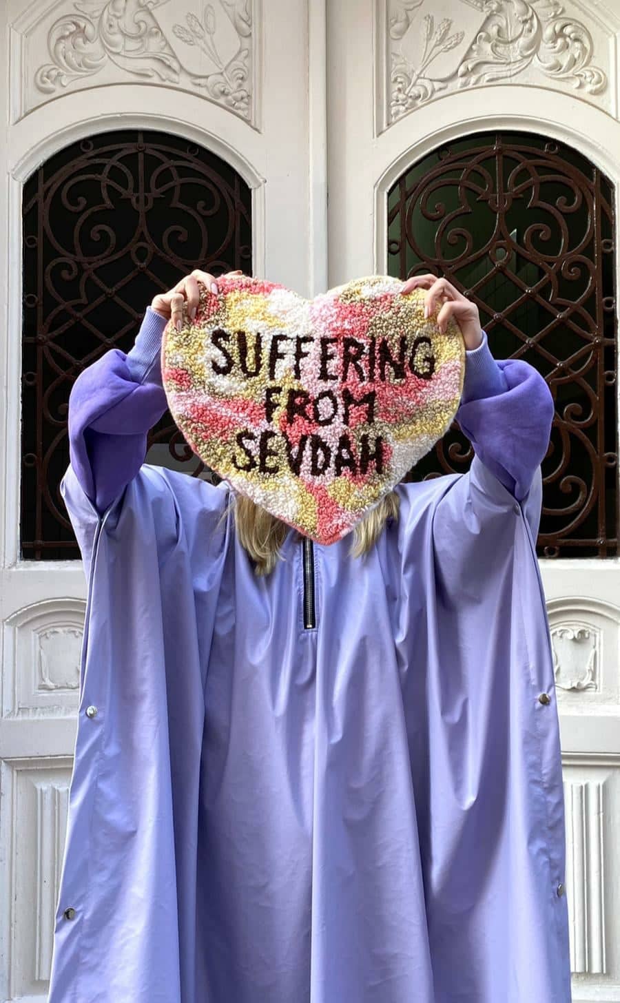 Handmade Tapestry "SUFFERING FROM SEVDAH" by Kasja Jerlagic for Bazerdzan