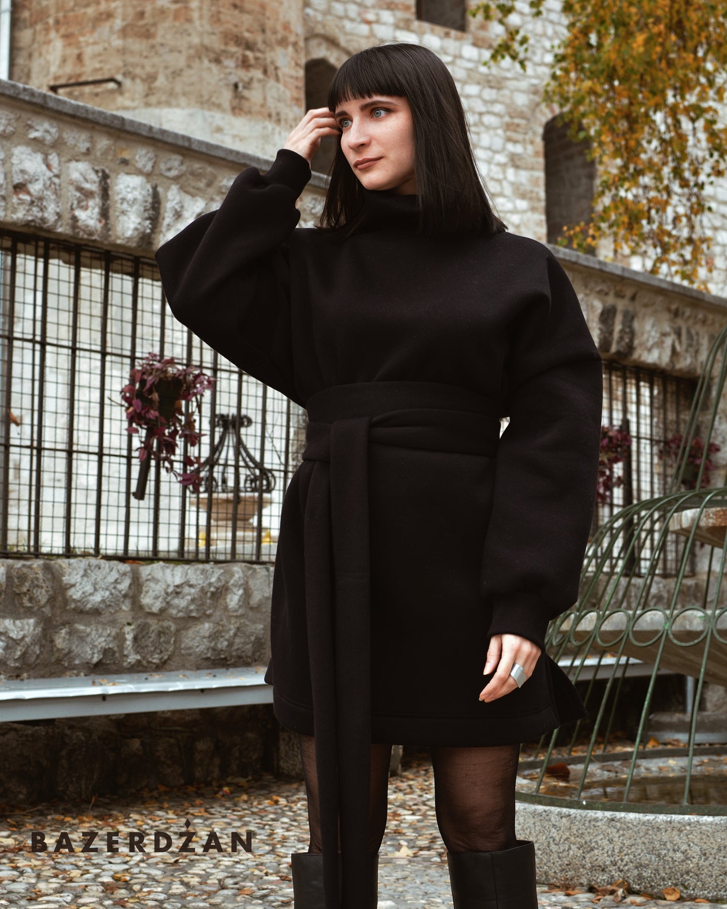 Turtleneck Dress by Bazerdzan Wear