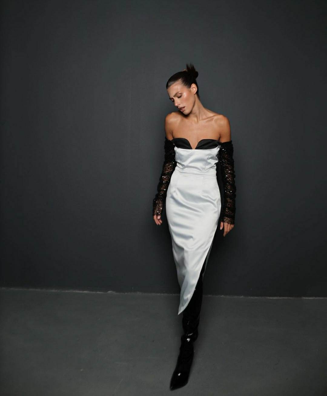 Crystal Sleeve Dress by Nenna Atelier