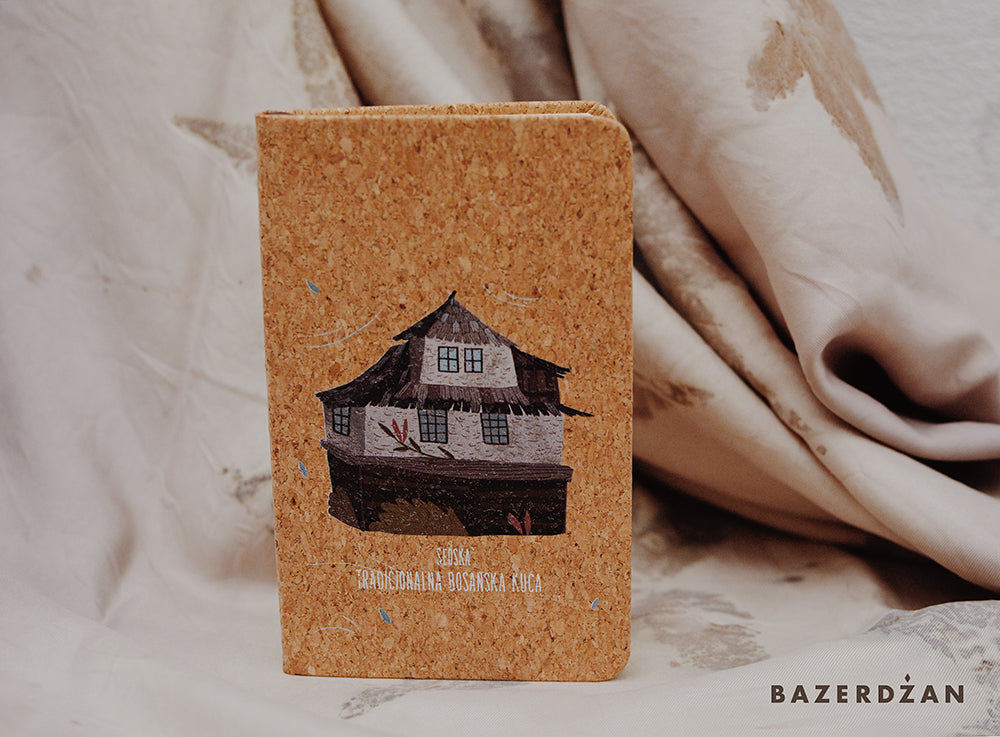 "Traditional Bosnian Houses" Small Notebook - Bazerdzan