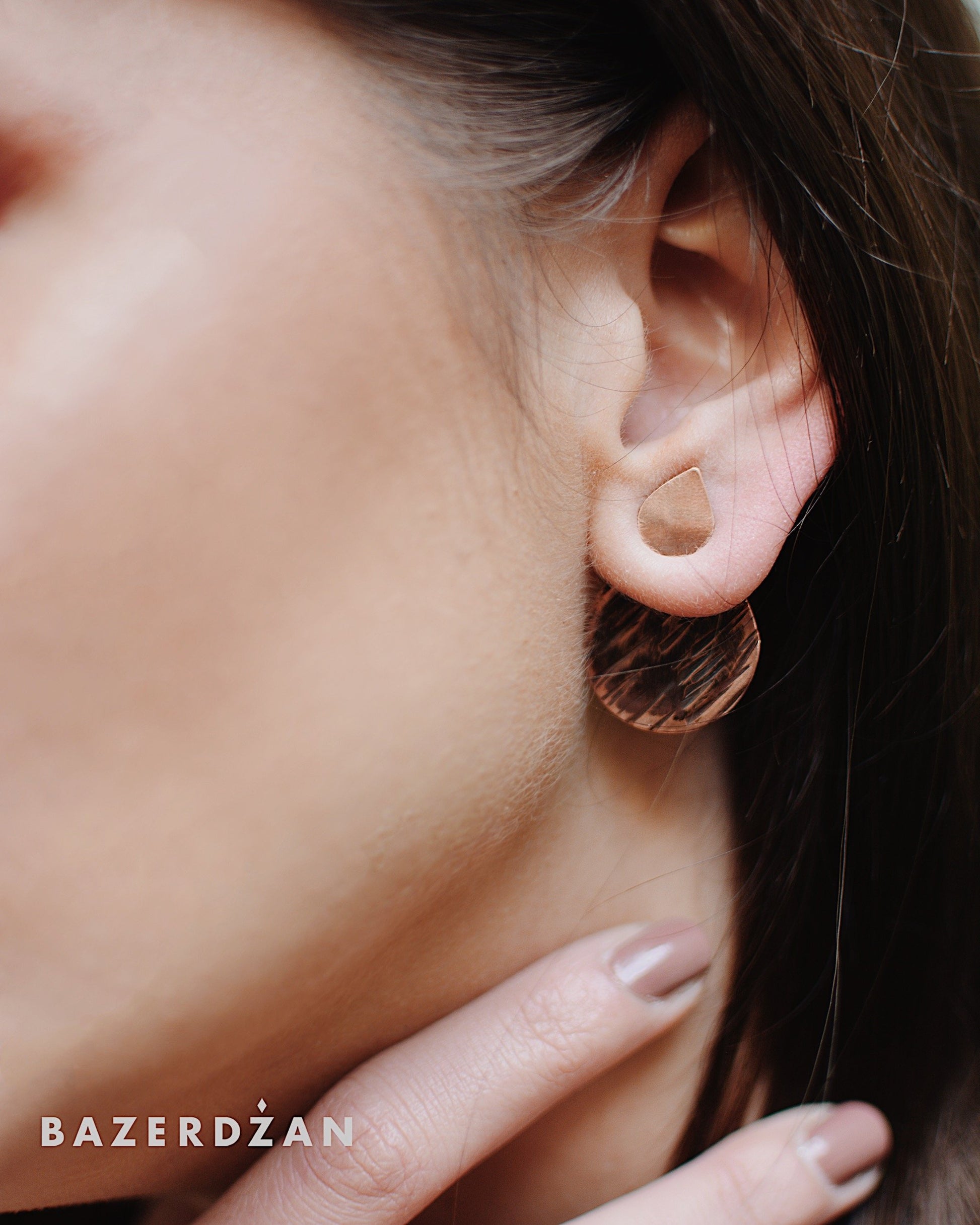 "Teardrop" earrings by Natasha Rubis - Bazerdzan