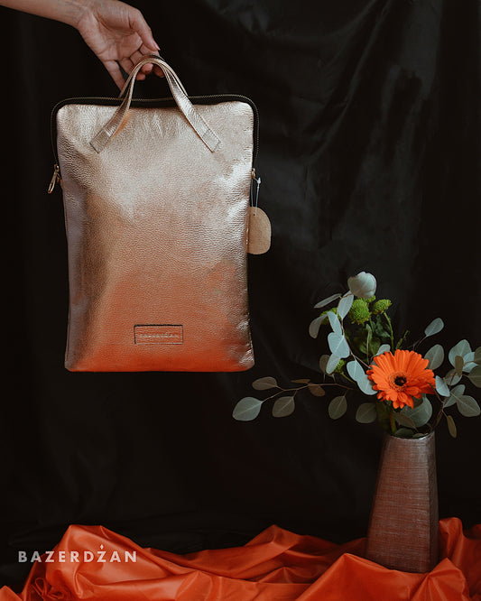 Elegant Leather Laptop Bag by Bazerdzan
