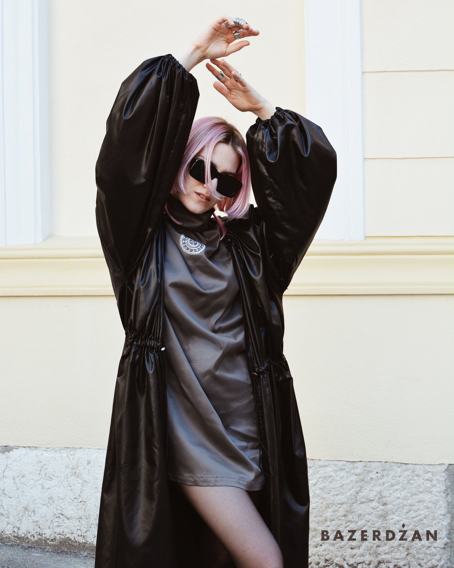 Trench Coat - Black by Bazerdzan Wear