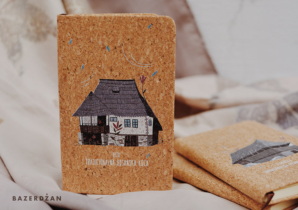 "Traditional Bosnian Houses" Small Notebook - Bazerdzan